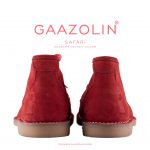 کفش صحرایی سافاری گازولین مخمل سرخ – GAAZOLIN Safari Veldskoen Shoes Scarlet Velvet