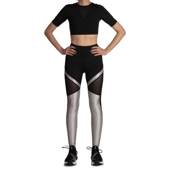 لگ اسلیم ورزشی مشکی/نقره ای – Agi Slimming Sportive Leggings Siyah/Gümüş