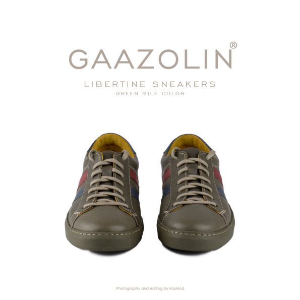 کتانی لیبرتین گازولین زیتونی - GAAZOLIN Libertine Sneakers Green Mile Color