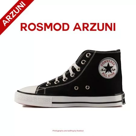 کتانی کانورس آل استار ساقدار مشکی سفید - Converse All Star High Black/White