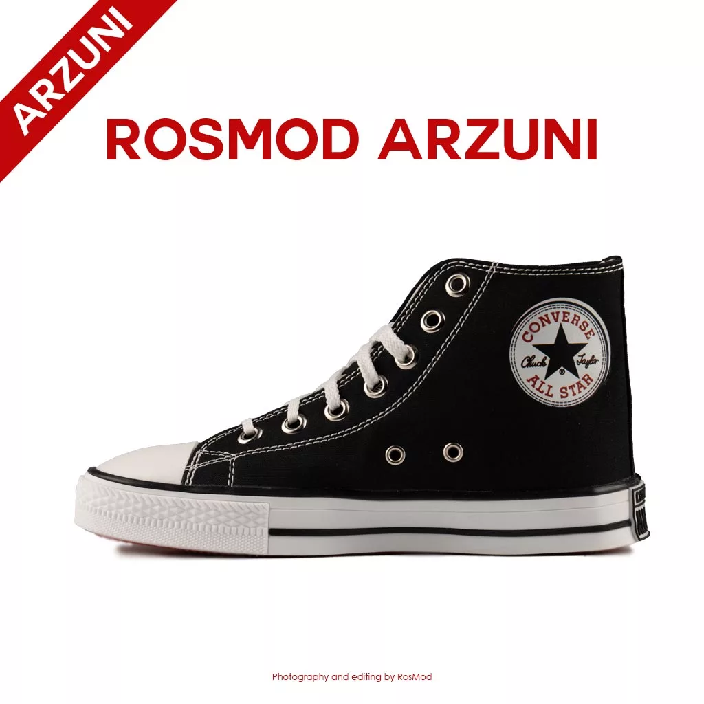 کتانی کانورس آل استار ساقدار مشکی سفید - Converse All Star High Black/White