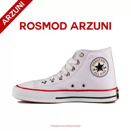 کتانی کانورس آل استار ساقدار سفید - Converse All Star High White