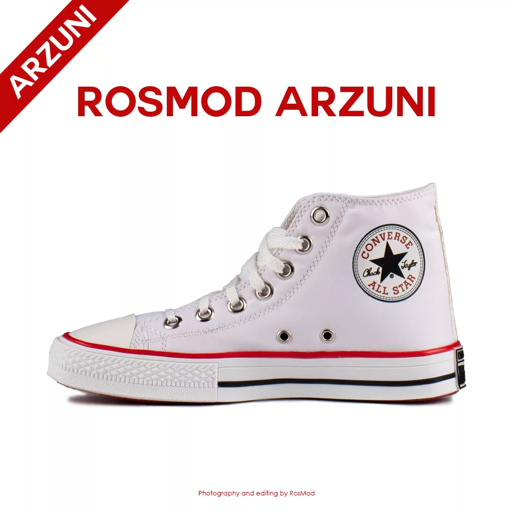 کتانی کانورس آل استار ساقدار سفید - Converse All Star High White