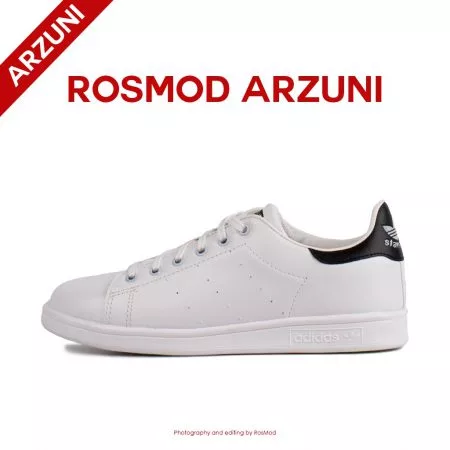 کتانی آدیداس استن اسمیت سفید مشکی - Adidas Stan Smith White/Black