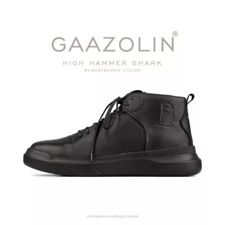 کتانی هامر شارک گازولین ساقدرا تمام مشکی - GAAZOLIN High Hammer Shark Black/Black Color