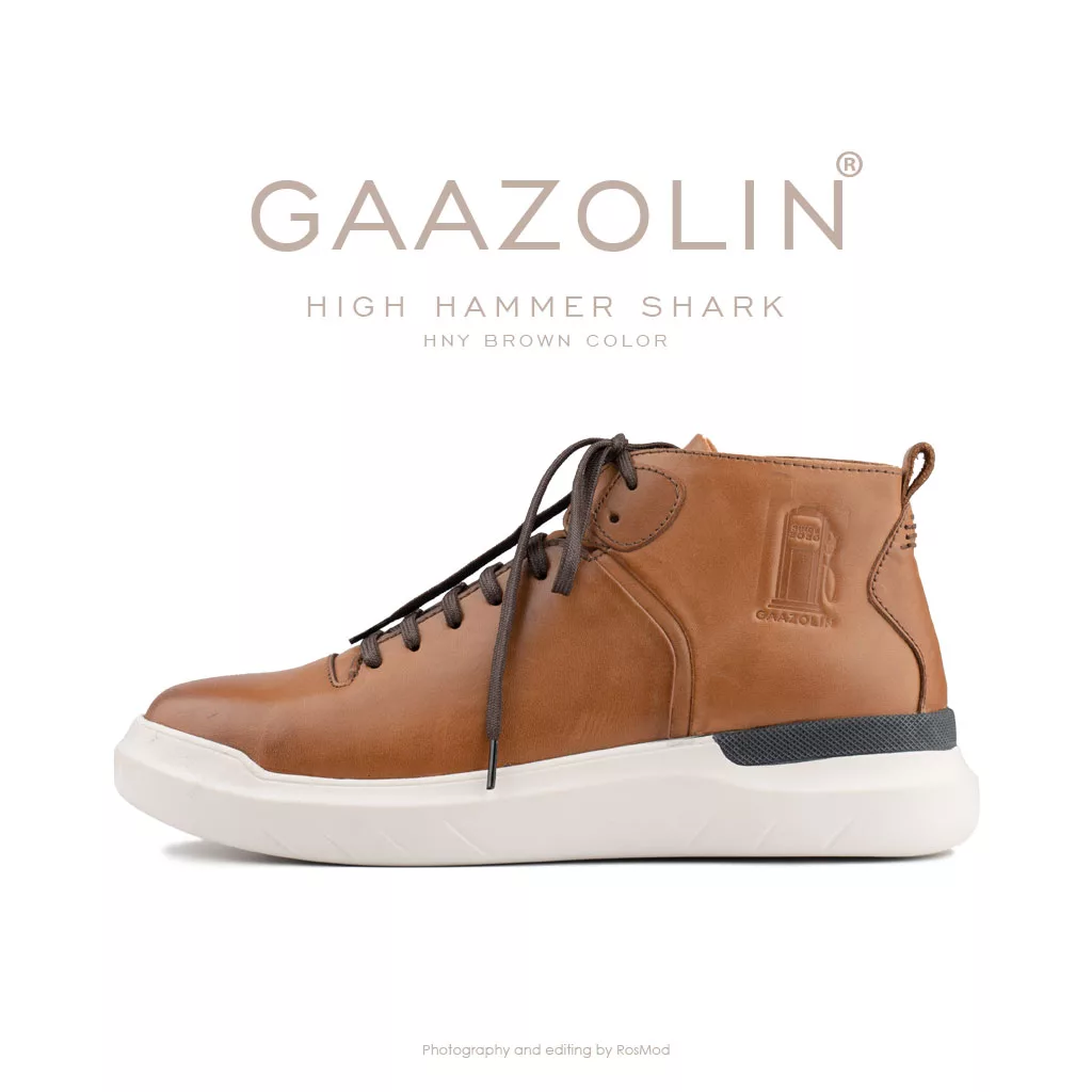 کتانی هامر شارک گازولین ساقدار عسلی - GAAZOLIN High Hammer Shark HNY Brown Color