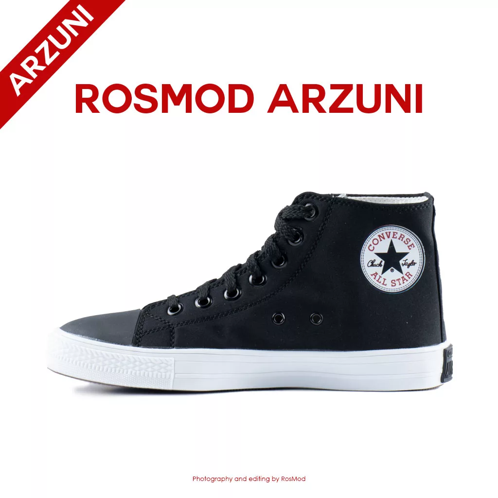 کتانی کانورس آل استار ساقدار مشکی سفید تایپ 2 - Converse All Star High Black/White Type Two