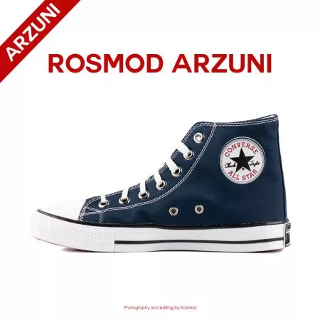 کتانی کانورس آل استار ساقدار سرمه ای - Converse All Star High Navy Blue
