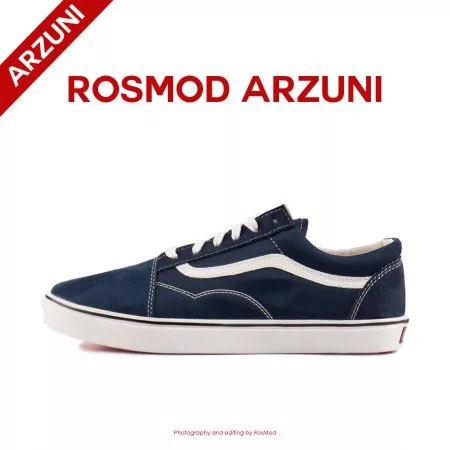 کتانی ساق کوتاه ونس سرمه ای - Vans Low Navy Blue