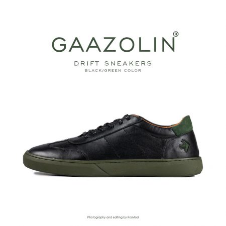 کتانی دریفت گازولین مشکی سبز - GAAZOLIN Drift Sneakers Black Green Color