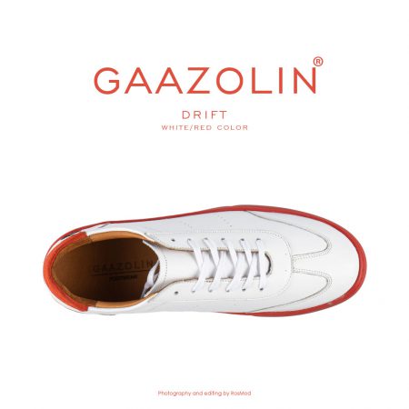 کتانی دریفت گازولین سفید قرمز - GAAZOLIN Drift Sneakers White Red Color