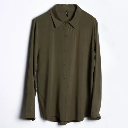شومیز سبز زیتونی / Zere Womens Olive Shirt