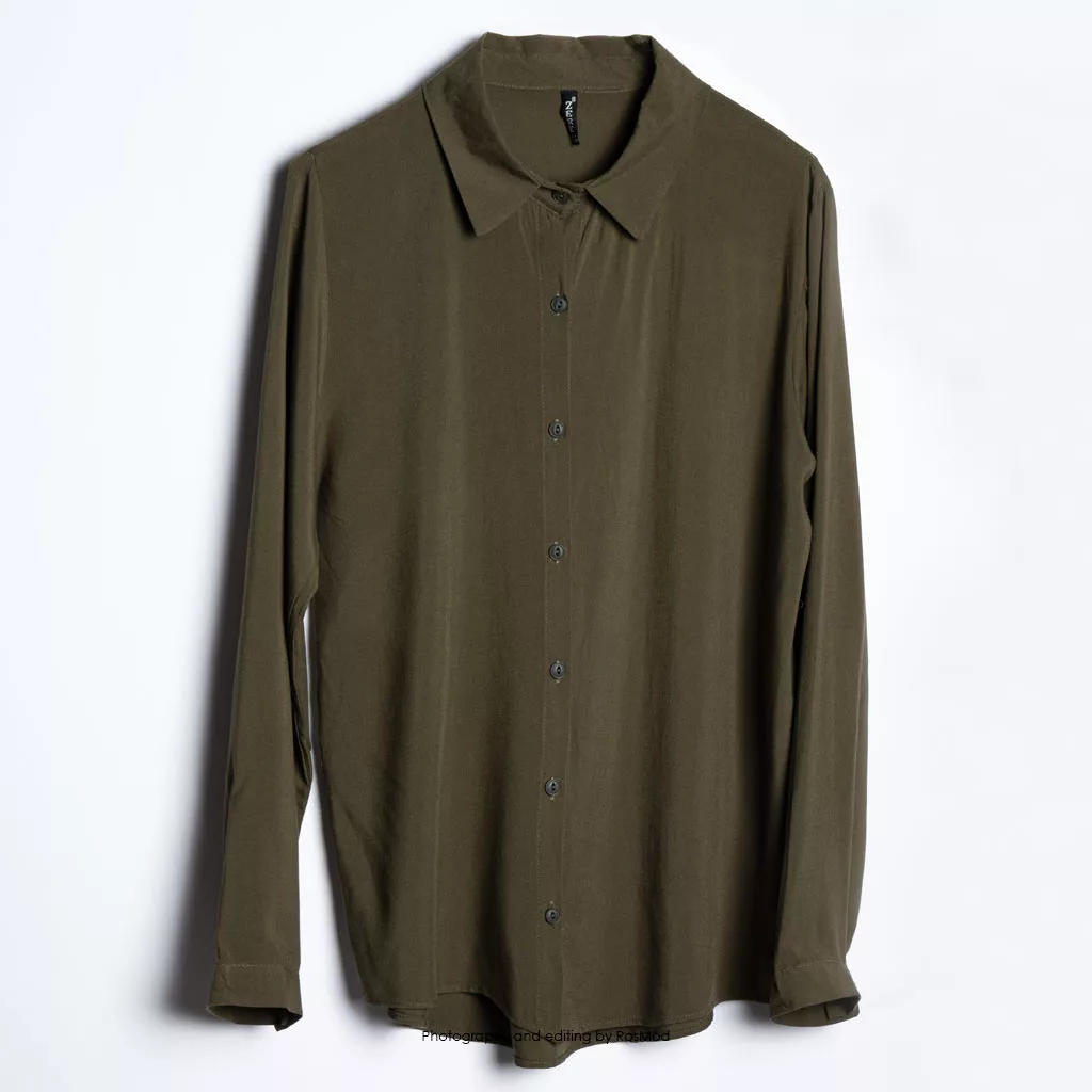 شومیز سبز زیتونی / Zere Womens Olive Shirt