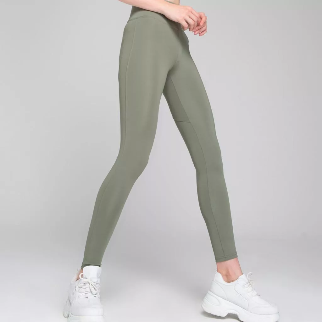 لگ اسلیم افکت پوش آپ سینگل زیتونی - Agi Slim Effect Leggings Haki