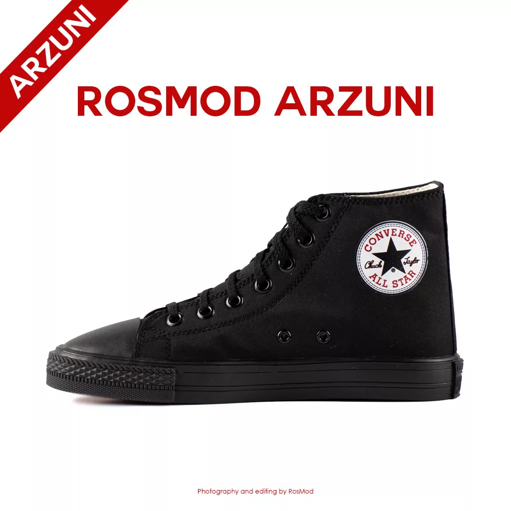 کتانی کانورس آل استار ساقدار تمام مشکی - Converse All Star High Black/Black