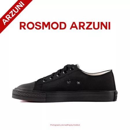 کتانی کانورس آل استار ساق کوتاه تمام مشکی - Converse All Star OX Black/Black