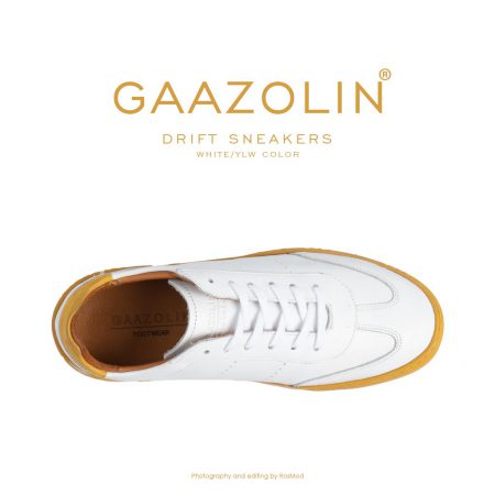 کتانی دریفت گازولین سفید زرد - GAAZOLIN Drift Sneakers White Yellow Color