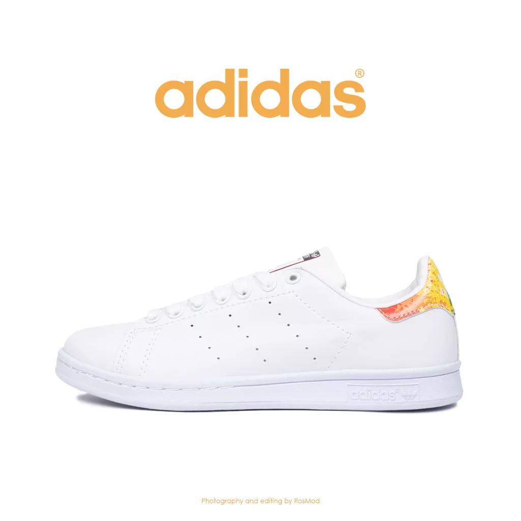 کتانی آدیداس استن اسمیت سفید مولتی کالر - Adidas Stan Smith White Multi