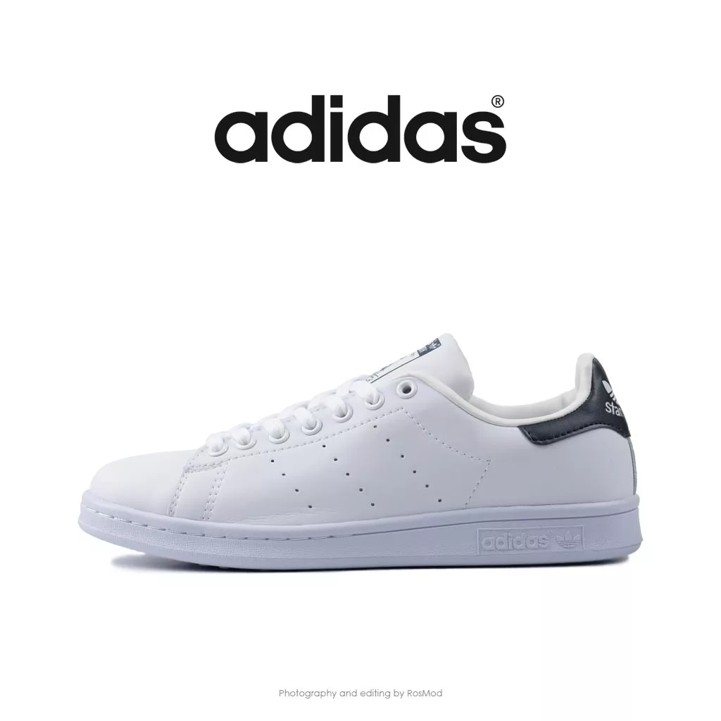 کتانی آدیداس استن اسمیت سفید سرمه ای - Adidas Stan Smith Cloud White Navy