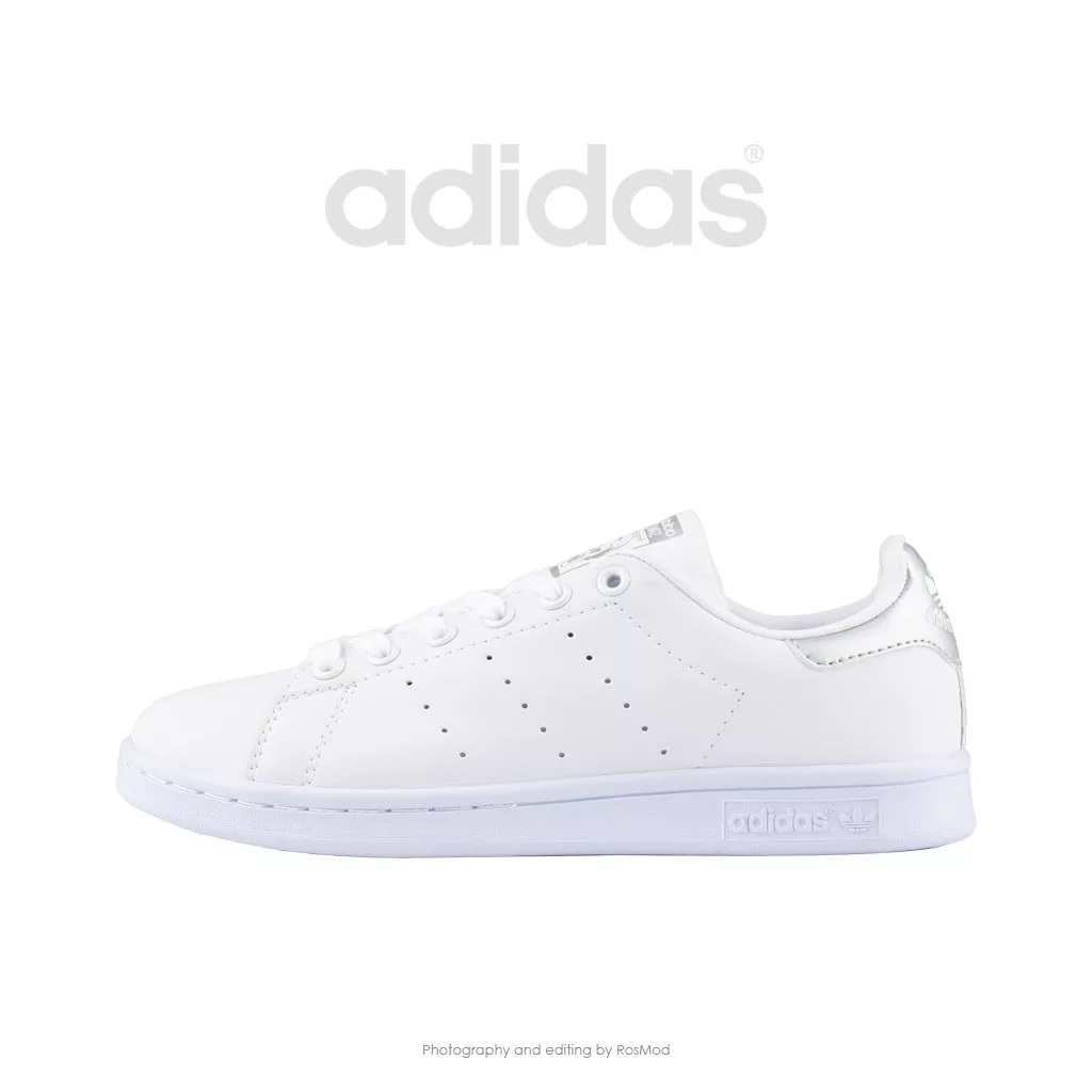 کتانی آدیداس استن اسمیت سفید نقره ای - Adidas Stan Smith White Metallic Silver