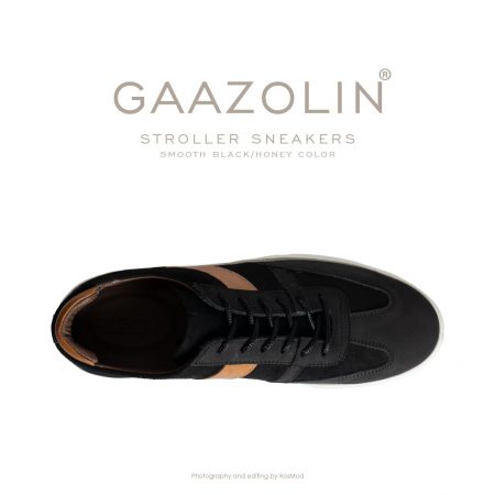 کتانی استرولر گازولین مشکی مات - GAAZOLIN Stroller Sneakers Smooth Black/Deep Honey