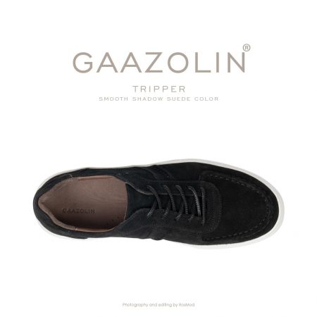 کتانی تریپر گازولین مشکی - GAAZOLIN Tripper Sneakers Smooth Shadow Suede