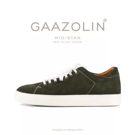 کتانی گازولین مید-استن زیتونی جدید - GAAZOLIN MID-Stan New Olive Suede