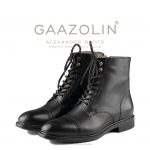بوت اسکندر گازولین مشکی مات – GAAZOLIN Alexander Boots Smooth Mono Black