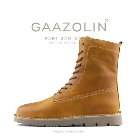 بوت پارتیزان گازولین خردلی - GAAZOLIN Partisan Boots Ground Troops