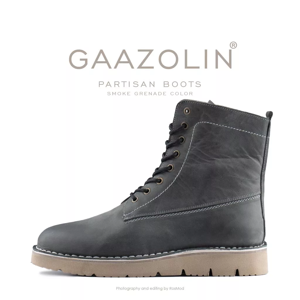 بوت پارتیزان گازولین دودی - GAAZOLIN Partisan Boots Grenade Smoke