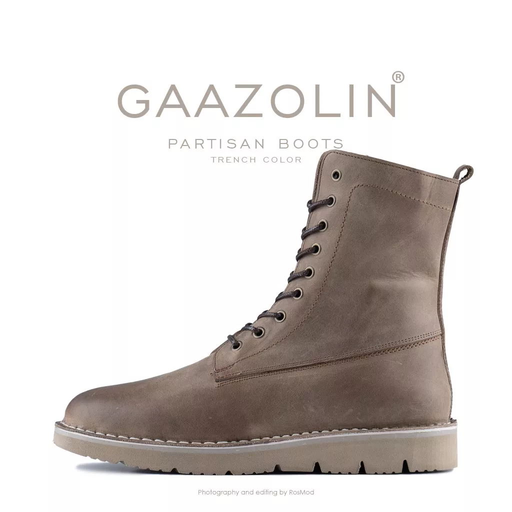بوت پارتیزان گازولین گردویی - GAAZOLIN Partisan Boots Trench Warfare