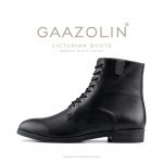 بوت ویکتورین گازولین مشکی مات - GAAZOLIN Victorian Boots Smooth Black