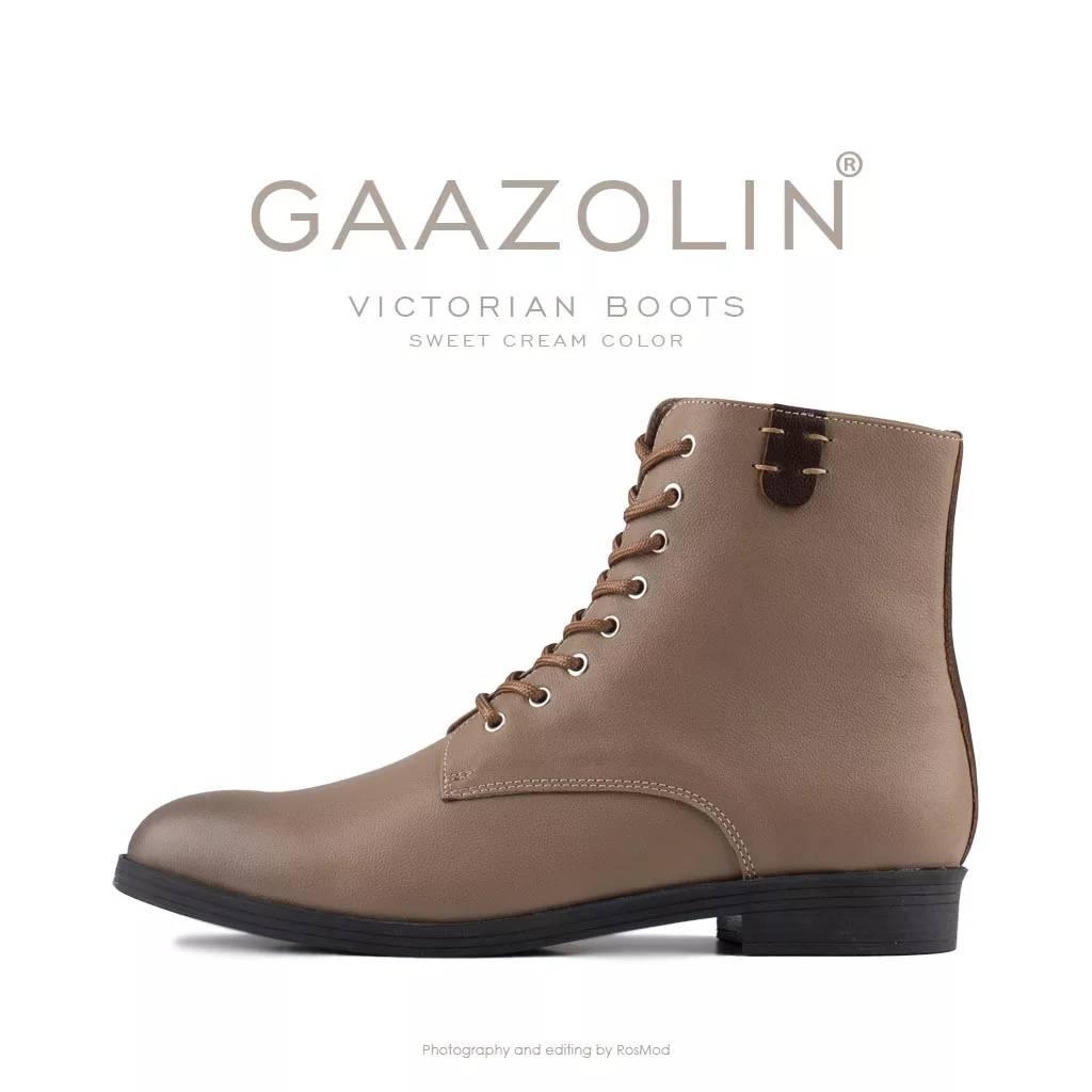 بوت ویکتورین گازولین کرم - GAAZOLIN Victorian Boots Sweet Cream