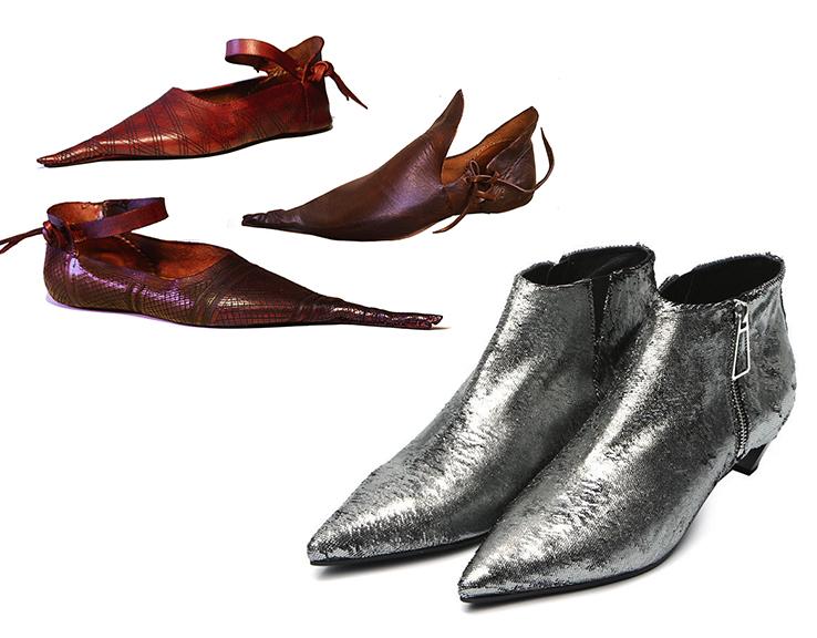 کفش‌های قرون وسطی و مدل ویک ماتی[14]
