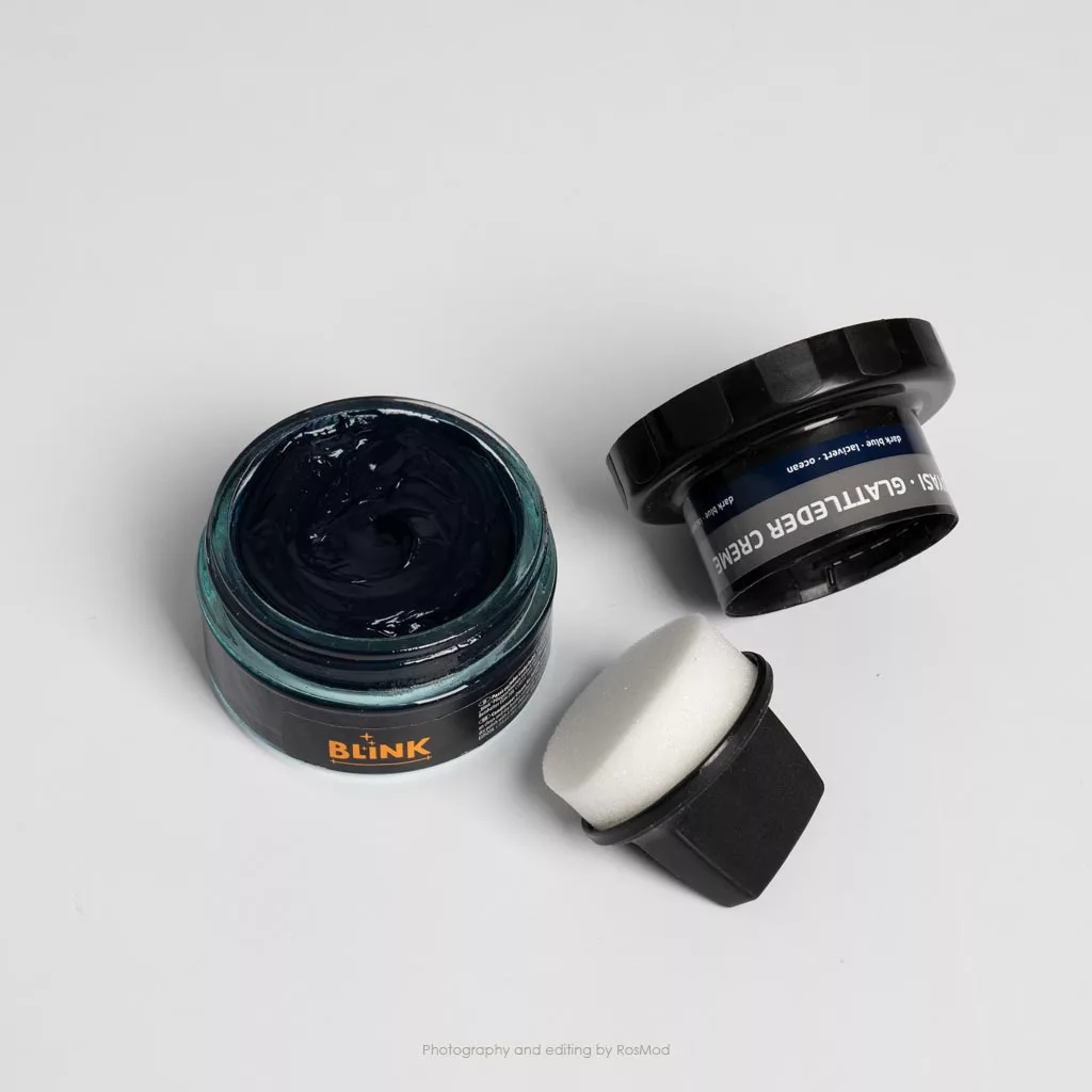 واکس کرمی سرمه‌ای بلینک - Blink Shoe Cream Dark Blue