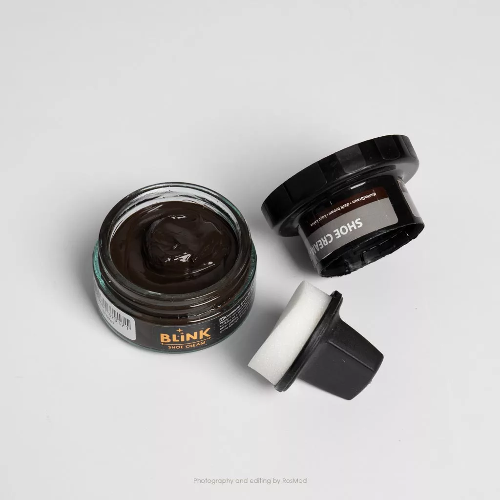 واکس کرمی قهوه‌ای تیره بلینک - Blink Shoe Cream Dark Brown
