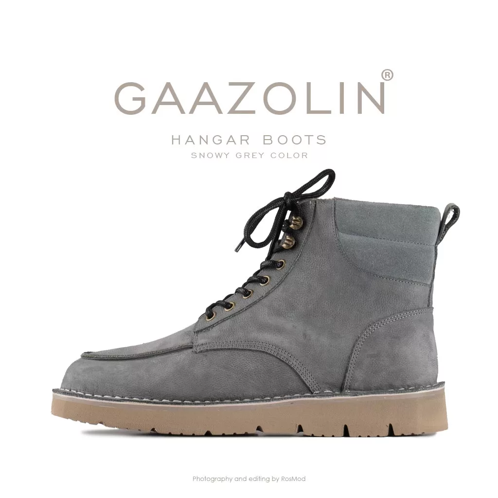 بوت هانگر گازولین طوسی برفی - GAAZOLIN Hangar Boots Snowy Grey