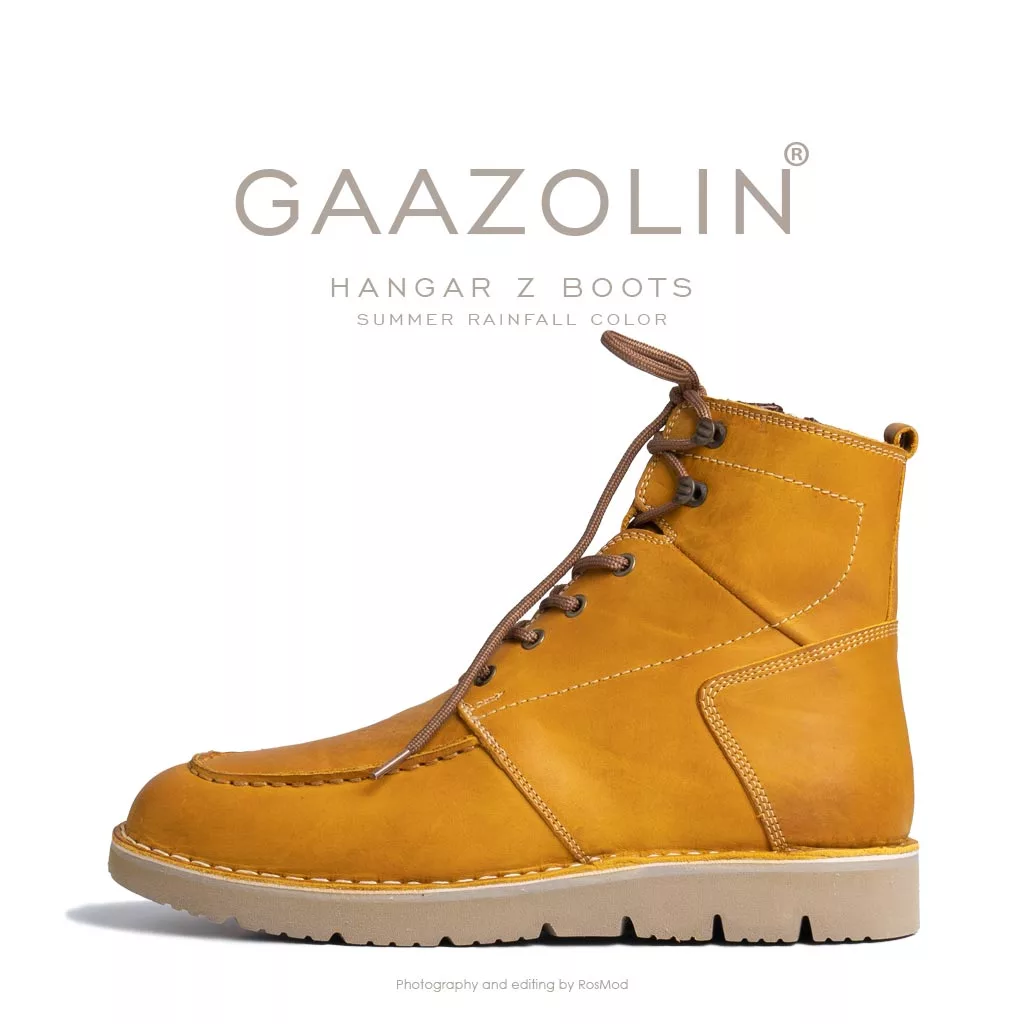 بوت هانگر زد گازولین خردلی - GAAZOLIN Hangar Z Boots Summer Rainfall