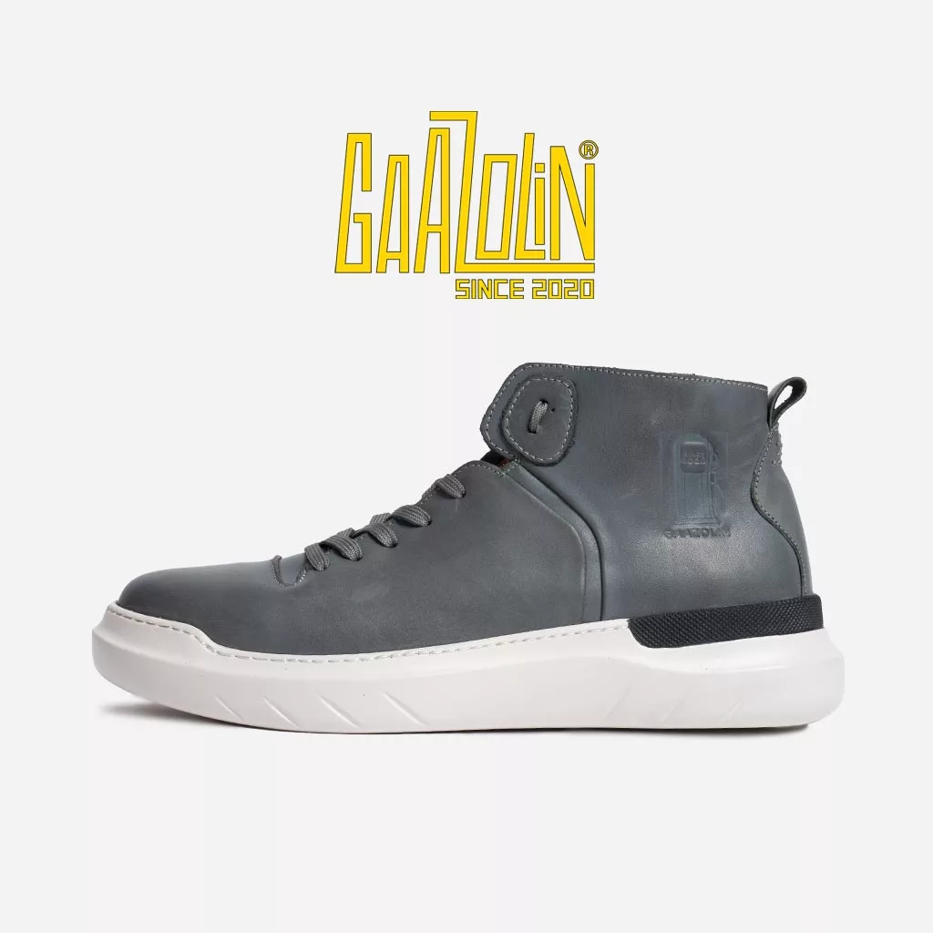 کتانی هامر شارک گازولین ساقدار دودی - GAAZOLIN High Hammer Shark Smoked Grey