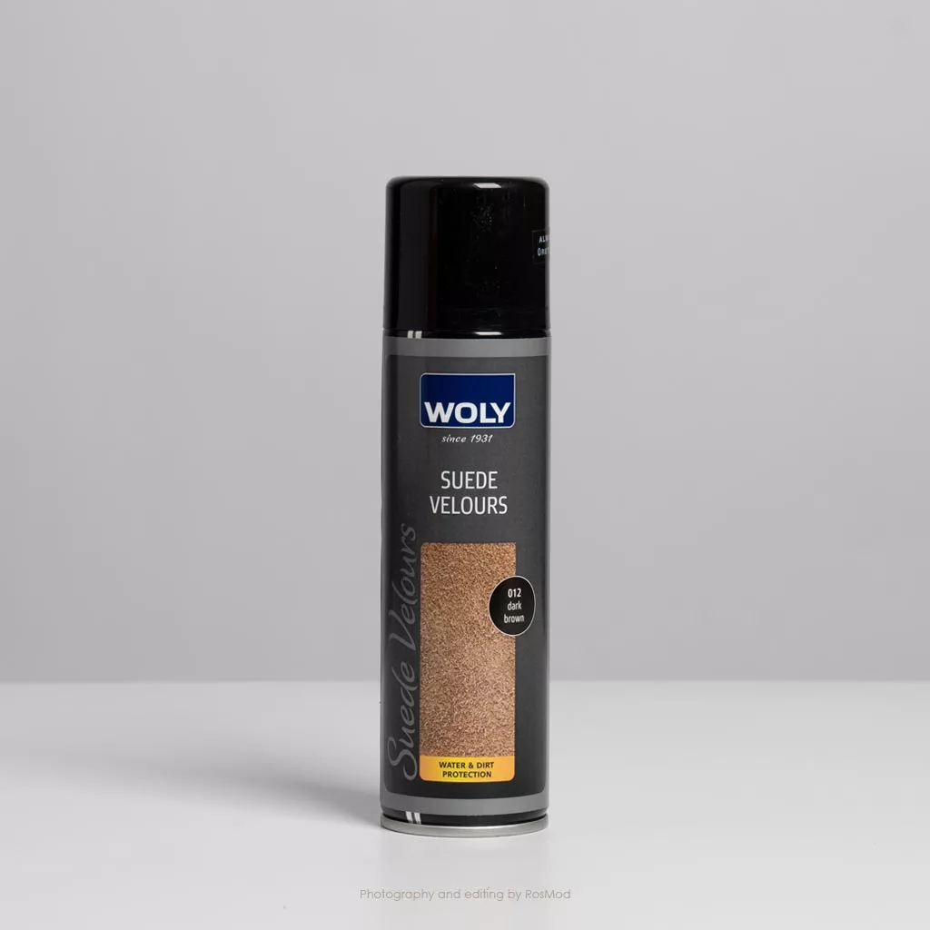 اسپری جیر و نبوک قهوهای وولی - Woly Suede Velours Dark Brown