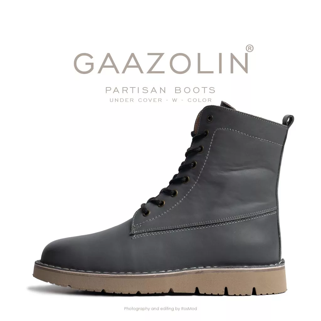 بوت پارتیزان گازولین طوسی شِبرو - GAAZOLIN Partisan Boots Under Cover W