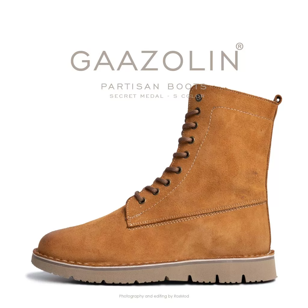 بوت پارتیزان گازولین شتری جیر - GAAZOLIN Partisan Boots Secret Medal S
