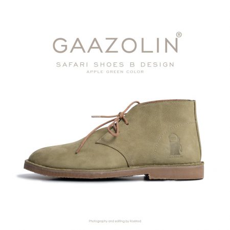 کفش صحرایی سافاری گازولین سبز روشن هورس - GAAZOLIN Safari Veldskoen Shoes B Apple Green H