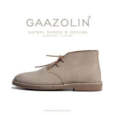 کفش صحرایی سافاری گازولین خاکی هورس - GAAZOLIN Safari Veldskoen B Design Sand Time