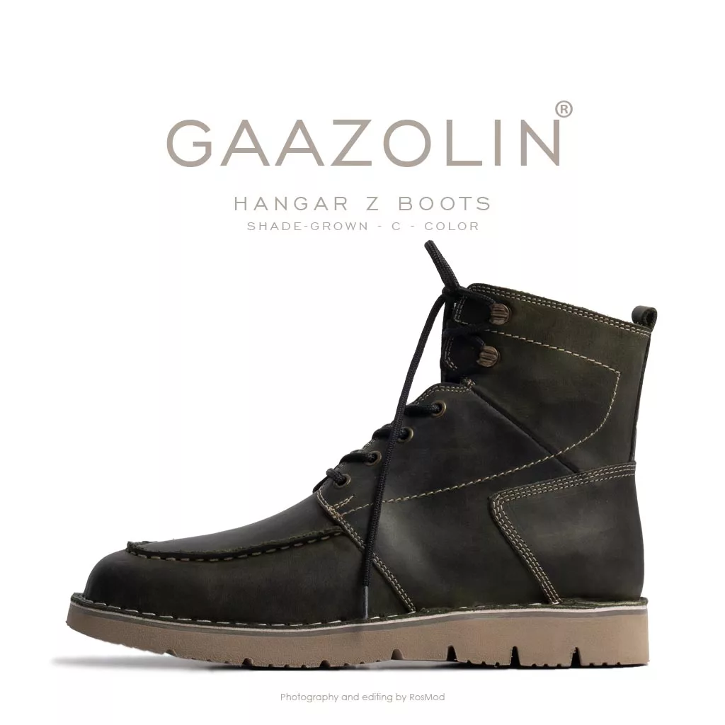 بوت هانگر زد گازولین یشمی - GAAZOLIN Hangar Z Boots Shade-Grown C