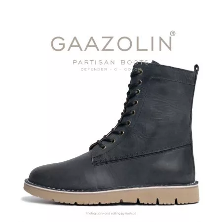 بوت پارتیزان گازولین زغالی - GAAZOLIN Partisan Boots Defender C