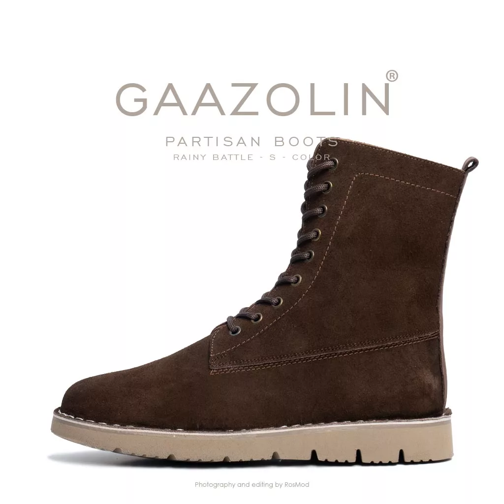 بوت پارتیزان گازولین گِلی جیر - GAAZOLIN Partisan Boots Rainy Battle S