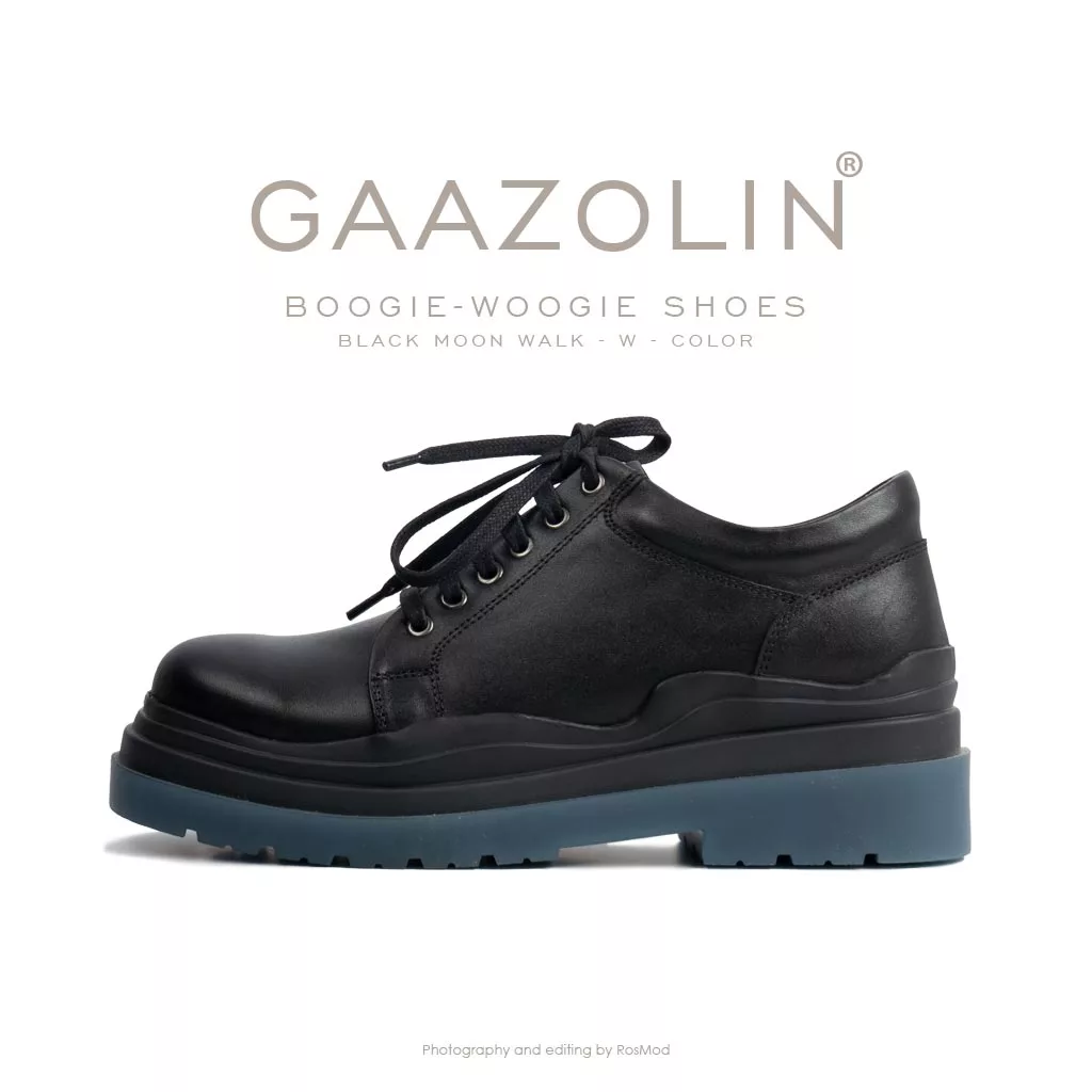 کفش بوگی-ووگی گازولین مشکی شِبرو - GAAZOLIN Boogie-Woogie Shoes Black Moon Walk W