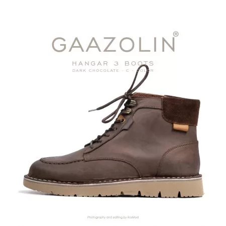 بوت هانگر 3 گازولین شکلاتی کریزی هورس - GAAZOLIN Hangar 3 Boots Dark Chocolate C