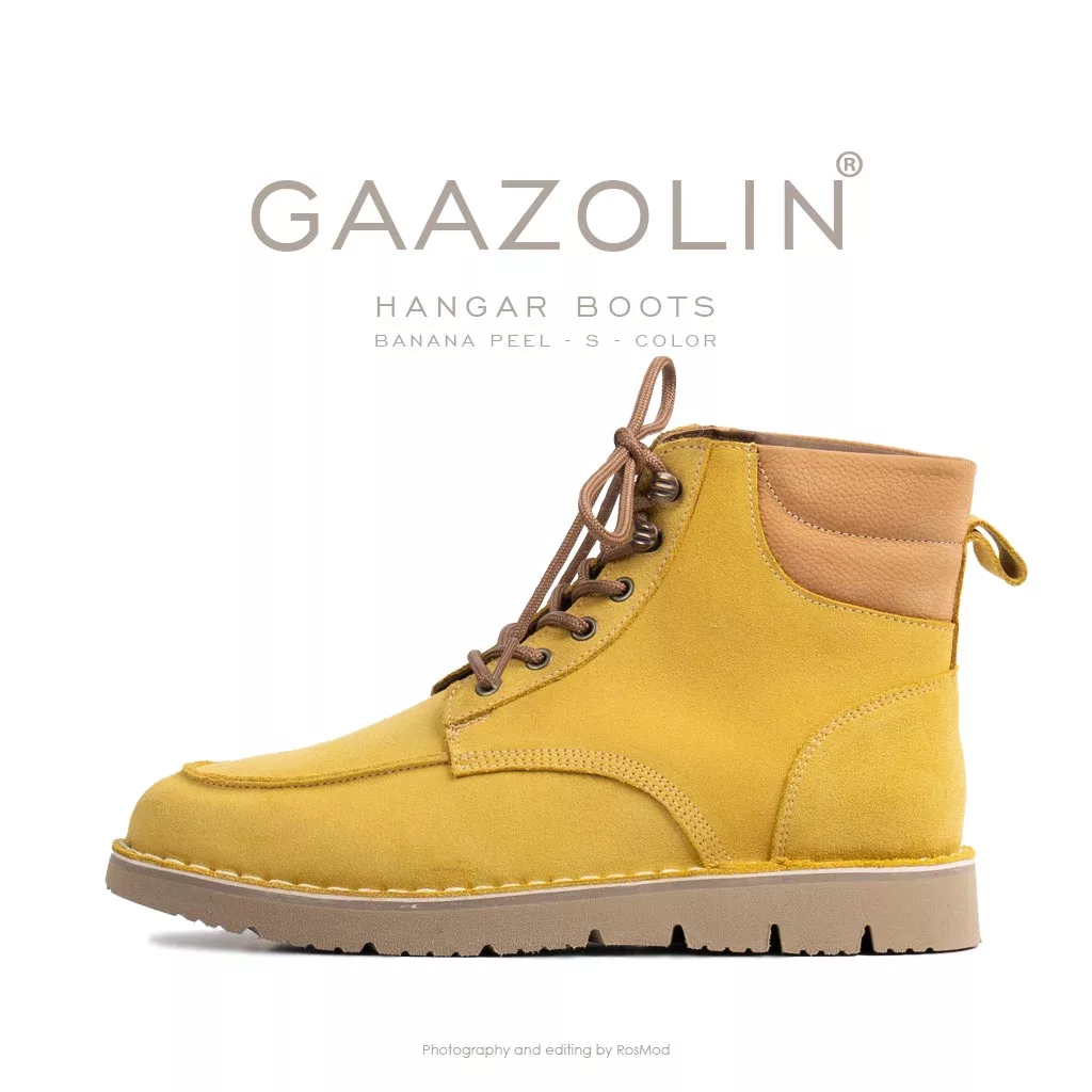 بوت هانگر گازولین زرد جیر - GAAZOLIN Hangar Boots Banana Peel S